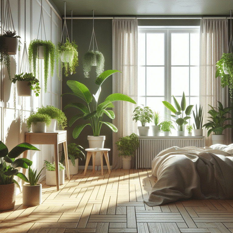 benefícios de plantas no quarto