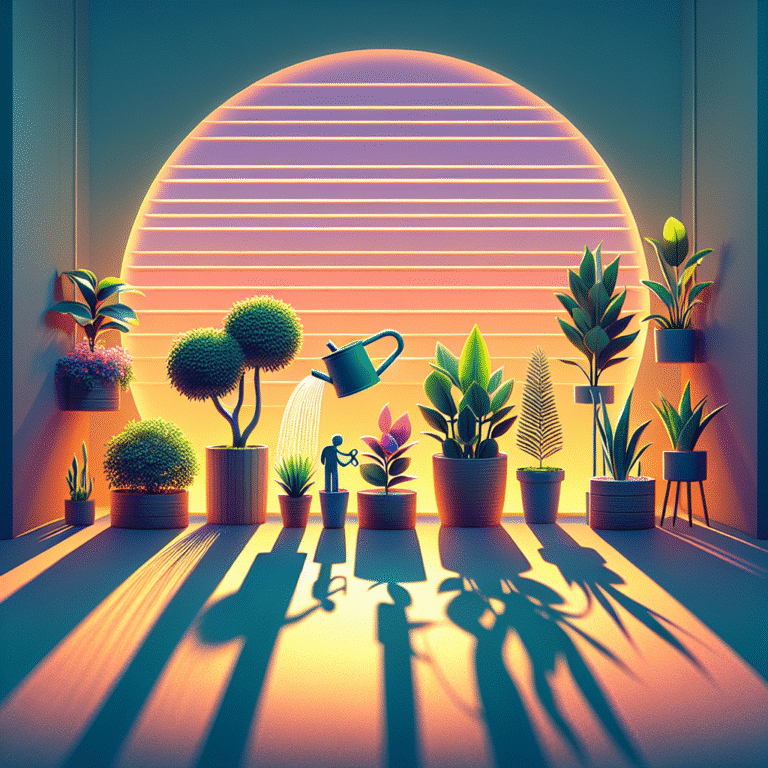A importância da rega correta de plantas purificadoras