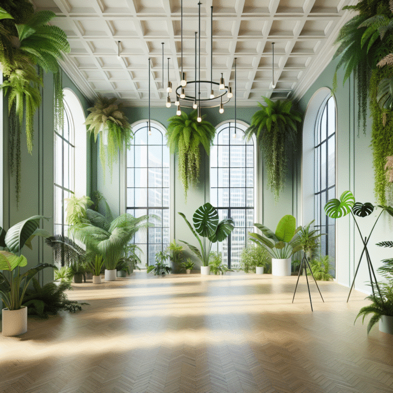 Valorize grandes espaços: decoração com plantas exuberantes