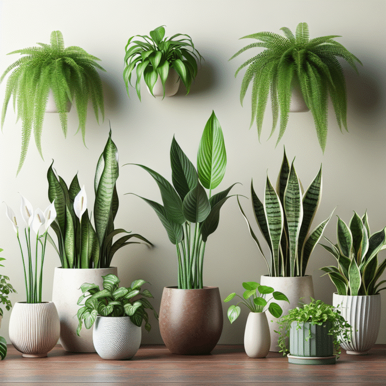 melhores plantas para purificar o ar em ambientes internos