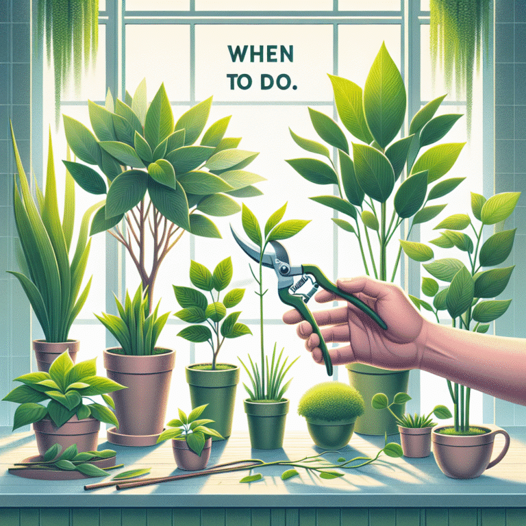 Poda de plantas purificadoras: quando e como fazer