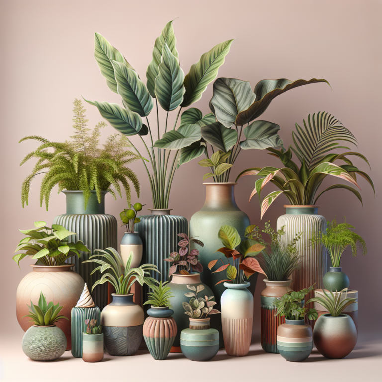 Vasos decorativos que transformam plantas internas