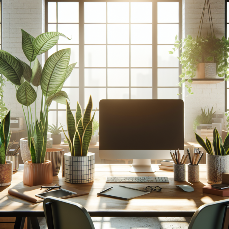 Plantas ideais para um escritório bonito e produtivo