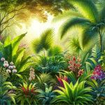 plantas tropicais que contribuem para um ar mais limpo