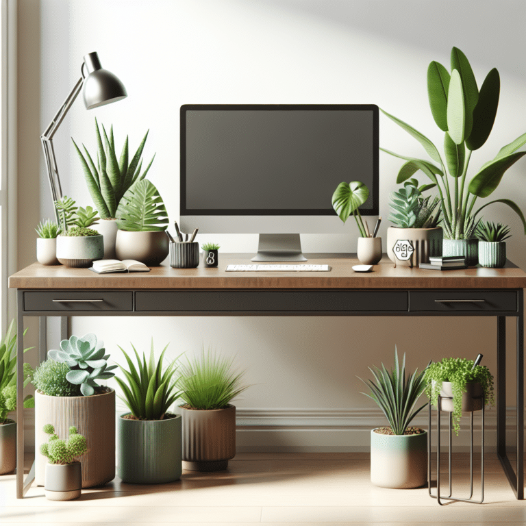 Ideias para decorar a mesa de trabalho com plantas