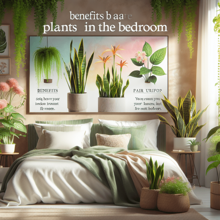 benefícios de plantas no quarto